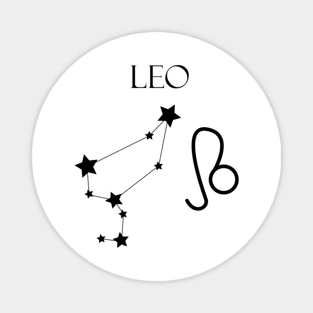 Leo Zodiac Horoscope Constellation Sign Magnet by MikaelSh